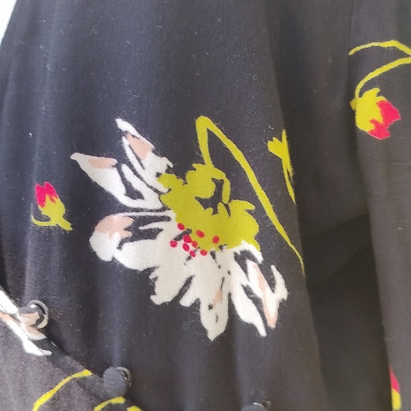 Free people black floral dress medium - Picture 5 of 6